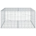 vidaXL Coș gabion cu capac, 100x100x50 cm, fier galvanizat vidaXL Coș gabion cu capac, 100x100x50 cm, fier galvanizat