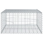vidaXL Coș gabion cu capac, 100x100x50 cm, fier galvanizat vidaXL Coș gabion cu capac, 100x100x50 cm, fier galvanizat