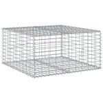 vidaXL Coș gabion cu capac, 100x100x50 cm, fier galvanizat vidaXL Coș gabion cu capac, 100x100x50 cm, fier galvanizat
