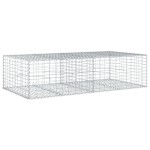 vidaXL Coș gabion cu capac, 200x100x50 cm, fier galvanizat