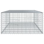 vidaXL Coș gabion cu capac, 200x100x50 cm, fier galvanizat