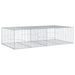 vidaXL Coș gabion cu capac, 200x100x50 cm, fier galvanizat