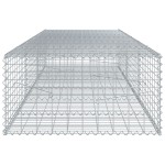 vidaXL Coș gabion cu capac, 300x100x50 cm, fier galvanizat vidaXL Coș gabion cu capac, 300x100x50 cm, fier galvanizat