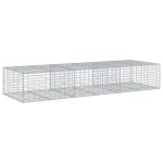 vidaXL Coș gabion cu capac, 300x100x50 cm, fier galvanizat vidaXL Coș gabion cu capac, 300x100x50 cm, fier galvanizat