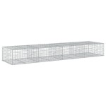 vidaXL Coș gabion cu capac, 400x100x50 cm, fier galvanizat vidaXL Coș gabion cu capac, 400x100x50 cm, fier galvanizat
