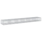 vidaXL Coș gabion cu capac, 600x100x50 cm, fier galvanizat vidaXL Coș gabion cu capac, 600x100x50 cm, fier galvanizat