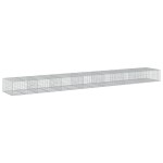 vidaXL Coș gabion cu capac, 700x100x50 cm, fier galvanizat