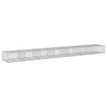 vidaXL Coș gabion cu capac, 700x100x50 cm, fier galvanizat