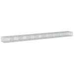 vidaXL Coș gabion cu capac, 900x100x50 cm, fier galvanizat