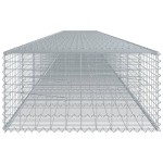 vidaXL Coș gabion cu capac, 1200x100x50 cm, fier galvanizat