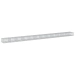 vidaXL Coș gabion cu capac, 1200x100x50 cm, fier galvanizat