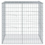 vidaXL Coș gabion cu capac, 100x100x100 cm, fier galvanizat
