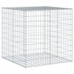 vidaXL Coș gabion cu capac, 100x100x100 cm, fier galvanizat