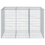 vidaXL Coș gabion cu capac, 150x100x100 cm, fier galvanizat