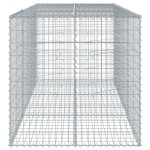 vidaXL Coș gabion cu capac, 300x100x100 cm, fier galvanizat