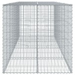 vidaXL Coș gabion cu capac, 400x100x100 cm, fier galvanizat