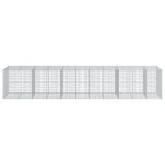 vidaXL Coș gabion cu capac, 550x100x100 cm, fier galvanizat vidaXL Coș gabion cu capac, 550x100x100 cm, fier galvanizat
