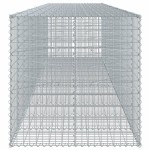 vidaXL Coș gabion cu capac, 550x100x100 cm, fier galvanizat vidaXL Coș gabion cu capac, 550x100x100 cm, fier galvanizat