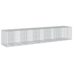 vidaXL Coș gabion cu capac, 550x100x100 cm, fier galvanizat vidaXL Coș gabion cu capac, 550x100x100 cm, fier galvanizat