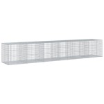 vidaXL Coș gabion cu capac, 600x100x100 cm, fier galvanizat vidaXL Coș gabion cu capac, 600x100x100 cm, fier galvanizat