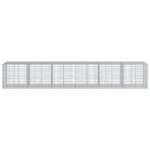 vidaXL Coș gabion cu capac, 600x100x100 cm, fier galvanizat vidaXL Coș gabion cu capac, 600x100x100 cm, fier galvanizat