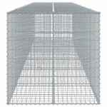 vidaXL Coș gabion cu capac, 600x100x100 cm, fier galvanizat vidaXL Coș gabion cu capac, 600x100x100 cm, fier galvanizat