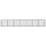 vidaXL Coș gabion cu capac, 700x100x100 cm, fier galvanizat vidaXL Coș gabion cu capac, 700x100x100 cm, fier galvanizat