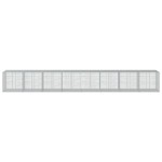 vidaXL Coș gabion cu capac, 800x100x100 cm, fier galvanizat vidaXL Coș gabion cu capac, 800x100x100 cm, fier galvanizat