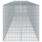 vidaXL Coș gabion cu capac, 800x100x100 cm, fier galvanizat vidaXL Coș gabion cu capac, 800x100x100 cm, fier galvanizat