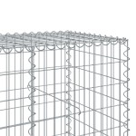 vidaXL Coș gabion cu capac, 850x100x100 cm, fier galvanizat