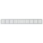 vidaXL Coș gabion cu capac, 1000x100x100 cm, fier galvanizat vidaXL Coș gabion cu capac, 1000x100x100 cm, fier galvanizat