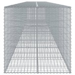 vidaXL Coș gabion cu capac, 1000x100x100 cm, fier galvanizat vidaXL Coș gabion cu capac, 1000x100x100 cm, fier galvanizat