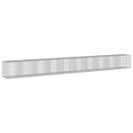 vidaXL Coș gabion cu capac, 1000x100x100 cm, fier galvanizat vidaXL Coș gabion cu capac, 1000x100x100 cm, fier galvanizat