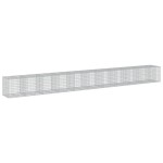 vidaXL Coș gabion cu capac, 1050x100x100 cm, fier galvanizat vidaXL Coș gabion cu capac, 1050x100x100 cm, fier galvanizat