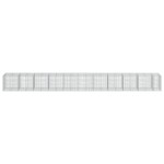 vidaXL Coș gabion cu capac, 1050x100x100 cm, fier galvanizat vidaXL Coș gabion cu capac, 1050x100x100 cm, fier galvanizat