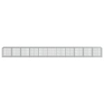 vidaXL Coș gabion cu capac, 1100x100x100 cm, fier galvanizat vidaXL Coș gabion cu capac, 1100x100x100 cm, fier galvanizat