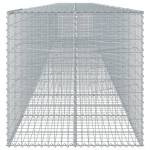 vidaXL Coș gabion cu capac, 1100x100x100 cm, fier galvanizat vidaXL Coș gabion cu capac, 1100x100x100 cm, fier galvanizat
