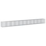 vidaXL Coș gabion cu capac, 1100x100x100 cm, fier galvanizat vidaXL Coș gabion cu capac, 1100x100x100 cm, fier galvanizat