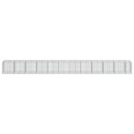 vidaXL Coș gabion cu capac, 1150x100x100 cm, fier galvanizat