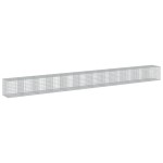 vidaXL Coș gabion cu capac, 1200x100x100 cm, fier galvanizat vidaXL Coș gabion cu capac, 1200x100x100 cm, fier galvanizat