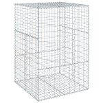 vidaXL Coș gabion cu capac, 100x100x150 cm, fier galvanizat vidaXL Coș gabion cu capac, 100x100x150 cm, fier galvanizat