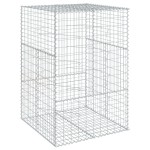 vidaXL Coș gabion cu capac, 100x100x150 cm, fier galvanizat vidaXL Coș gabion cu capac, 100x100x150 cm, fier galvanizat