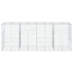 vidaXL Coș gabion cu capac, 400x100x150 cm, fier galvanizat vidaXL Coș gabion cu capac, 400x100x150 cm, fier galvanizat