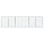 vidaXL Coș gabion cu capac, 600x100x150 cm, fier galvanizat vidaXL Coș gabion cu capac, 600x100x150 cm, fier galvanizat