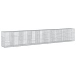 vidaXL Coș gabion cu capac, 900x100x150 cm, fier galvanizat vidaXL Coș gabion cu capac, 900x100x150 cm, fier galvanizat