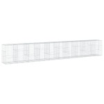 vidaXL Coș gabion cu capac, 1000x100x150 cm, fier galvanizat vidaXL Coș gabion cu capac, 1000x100x150 cm, fier galvanizat