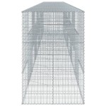 vidaXL Coș gabion cu capac, 1000x100x150 cm, fier galvanizat vidaXL Coș gabion cu capac, 1000x100x150 cm, fier galvanizat