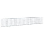 vidaXL Coș gabion cu capac, 1000x100x150 cm, fier galvanizat vidaXL Coș gabion cu capac, 1000x100x150 cm, fier galvanizat