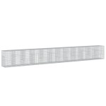 vidaXL Coș gabion cu capac, 1200x100x150 cm, fier galvanizat vidaXL Coș gabion cu capac, 1200x100x150 cm, fier galvanizat