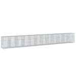 vidaXL Coș gabion cu capac, 1200x100x150 cm, fier galvanizat vidaXL Coș gabion cu capac, 1200x100x150 cm, fier galvanizat